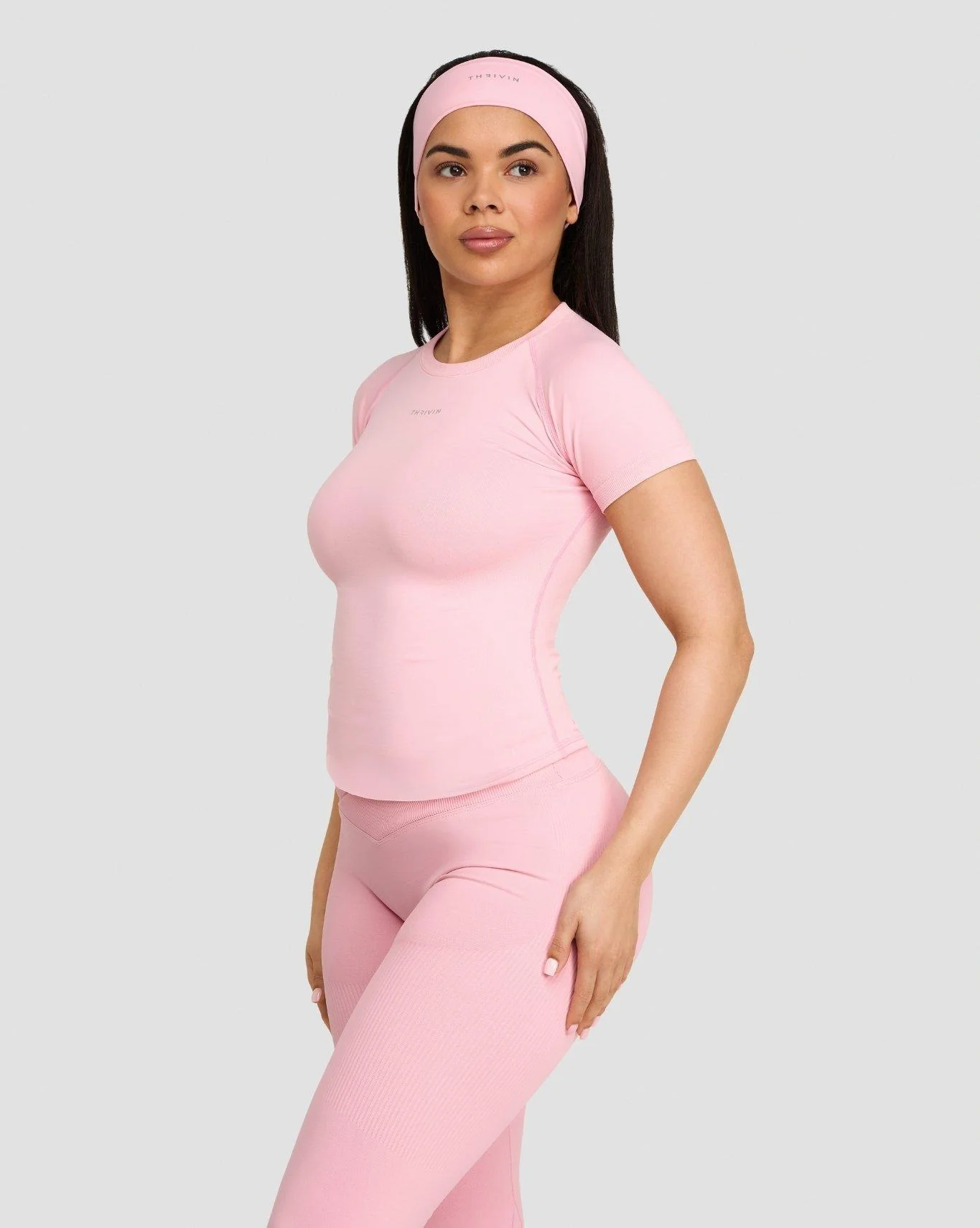Elevate™ Compression T-shirt | Cotton Pink - Image 3
