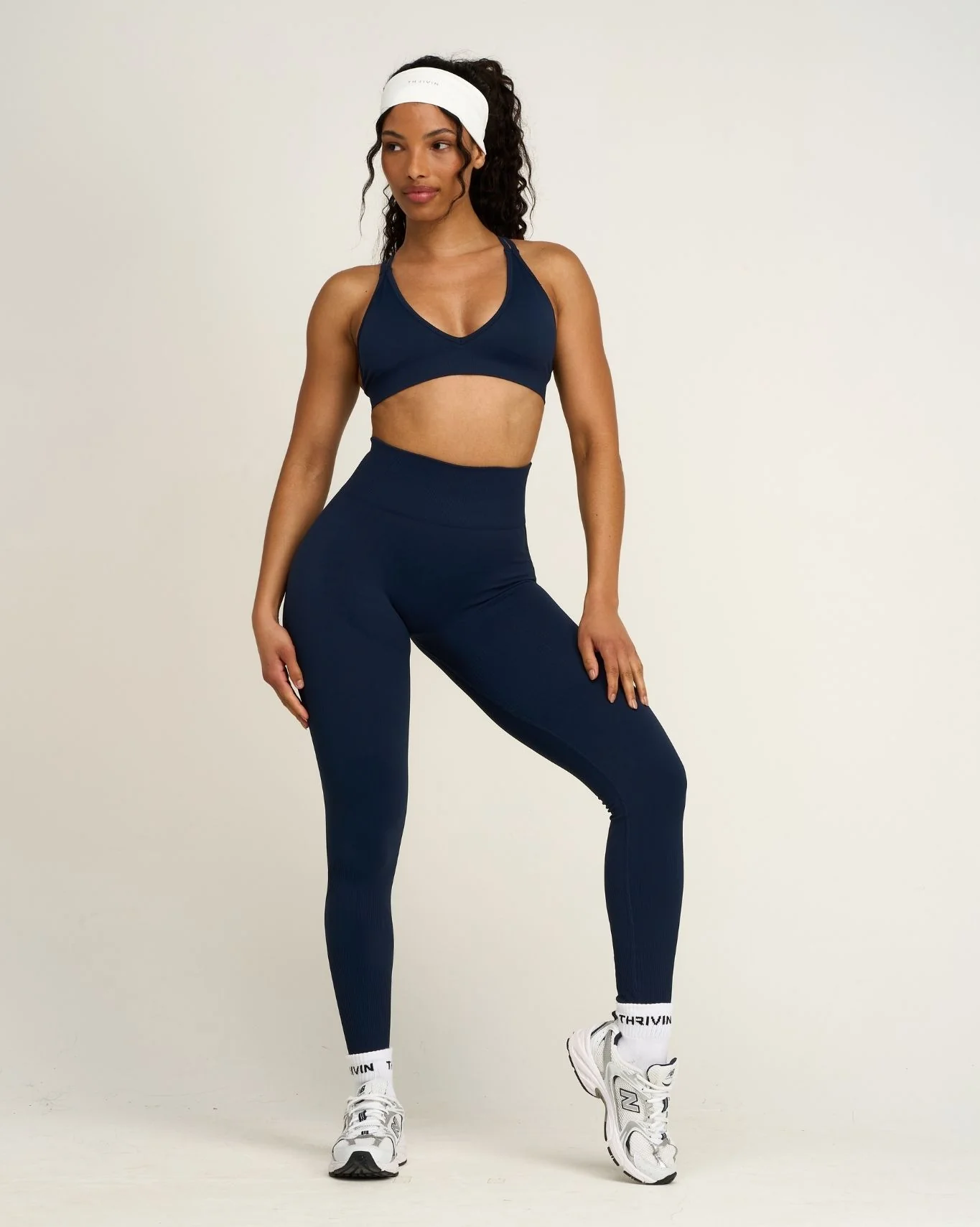 Elevate™ Sculpting High Waist Scrunch Leggings | Midnight Navy - Image 3