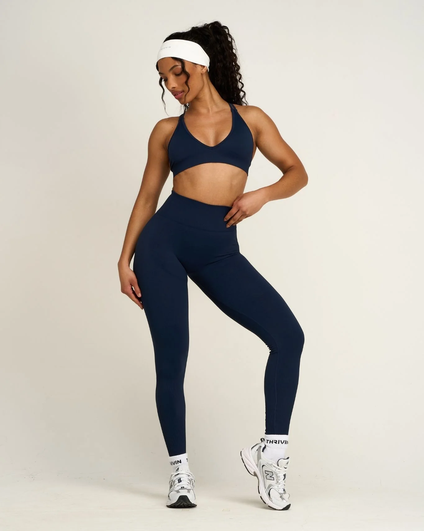 Elevate™ Sculpting High Waist Scrunch Leggings | Midnight Navy - Image 4