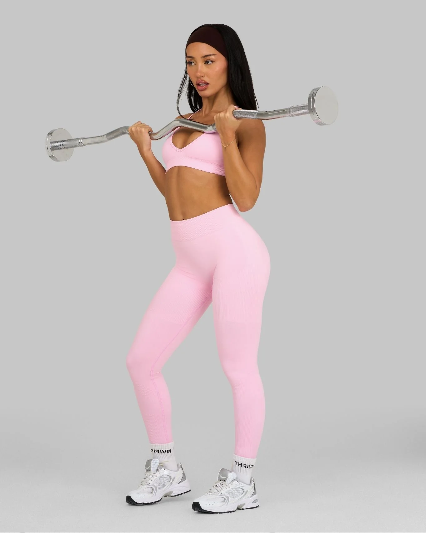 Elevate™ Sculpting Mid Waist Scrunch Leggings | Candy Pink - Image 6