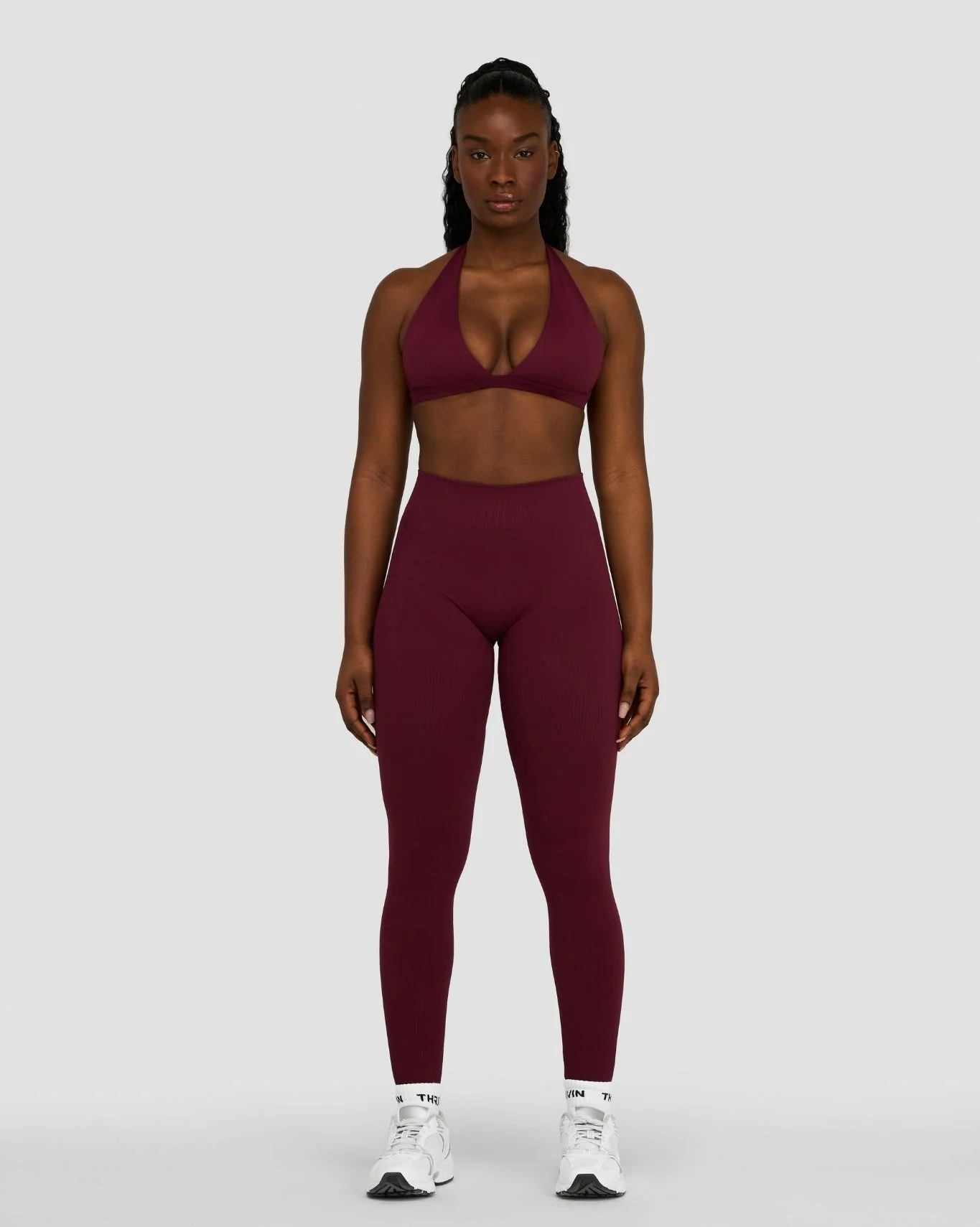 Elevate™ Sculpting Mid Waist Scrunch Leggings | Merlot - Image 6
