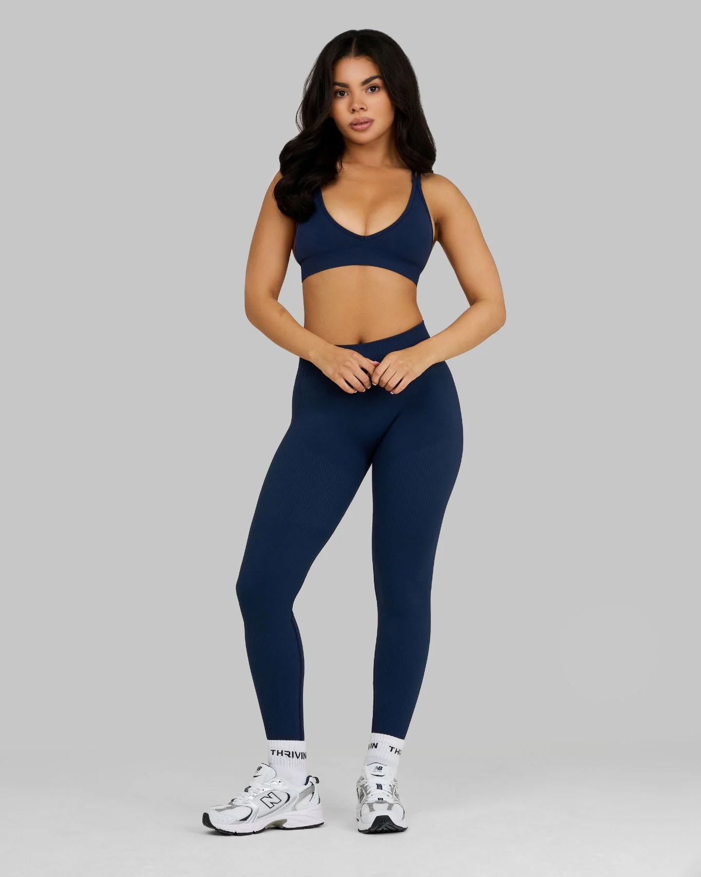 Elevate™ Sculpting Mid Waist Scrunch Leggings | Midnight Navy - Image 4
