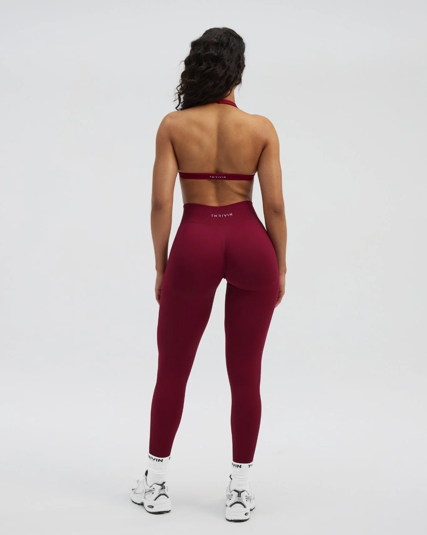 Elevate™ Sculpting Mid Waist Scrunch Leggings | Raspberry - Image 7