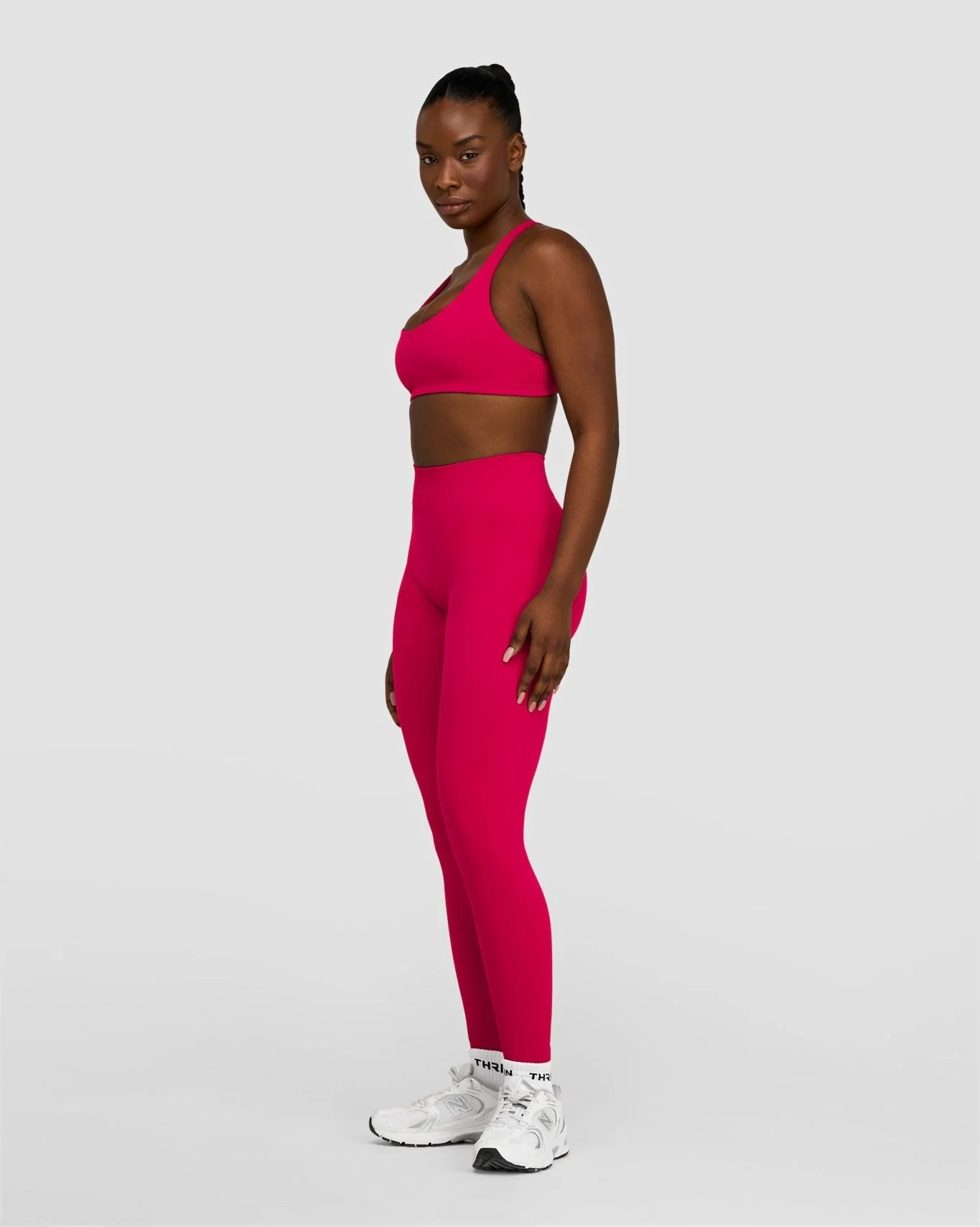 Elevate™ Sculpting Mid Waist Scrunch Leggings | Strawberry - Image 3