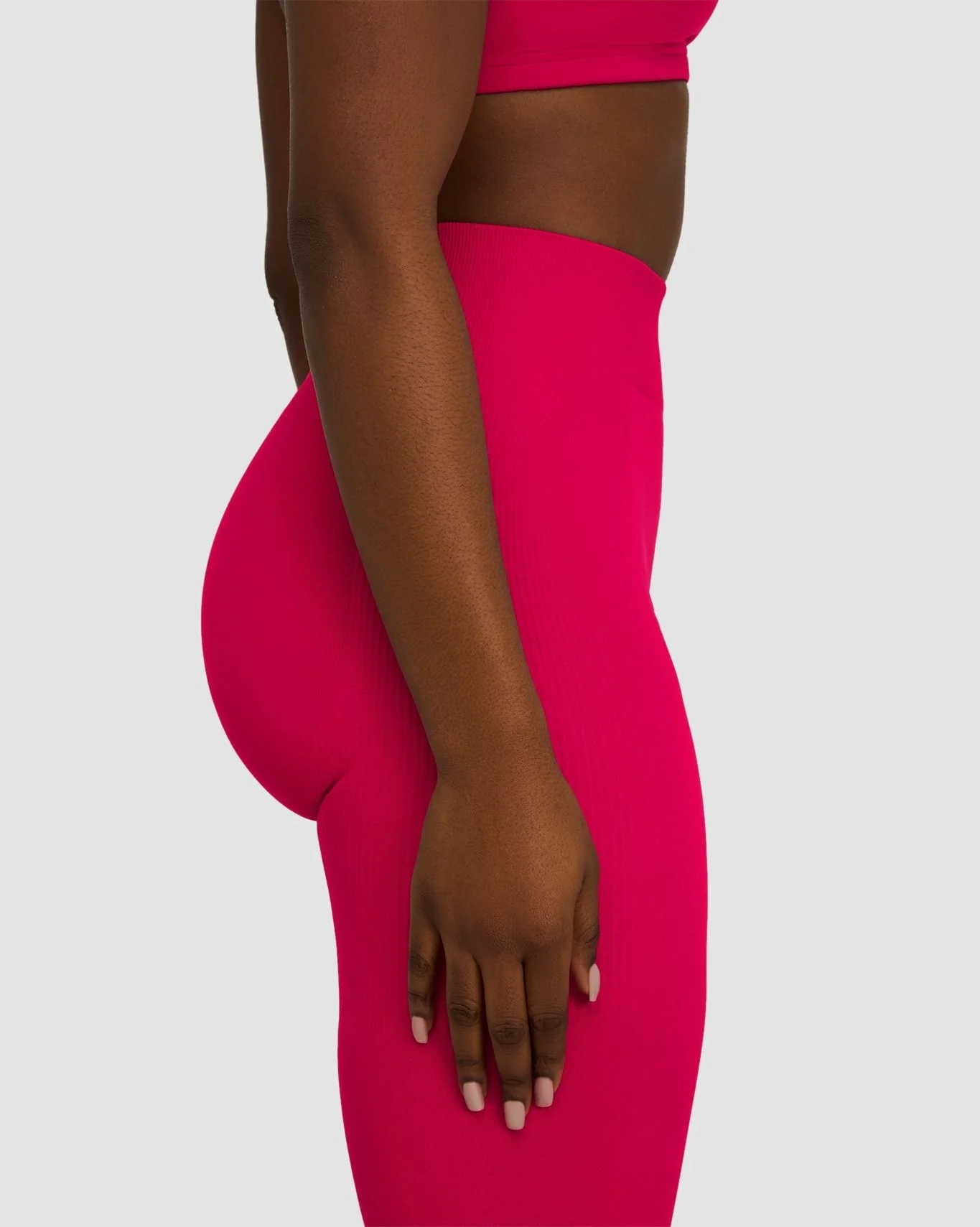 Elevate™ Sculpting Mid Waist Scrunch Leggings | Strawberry - Image 6