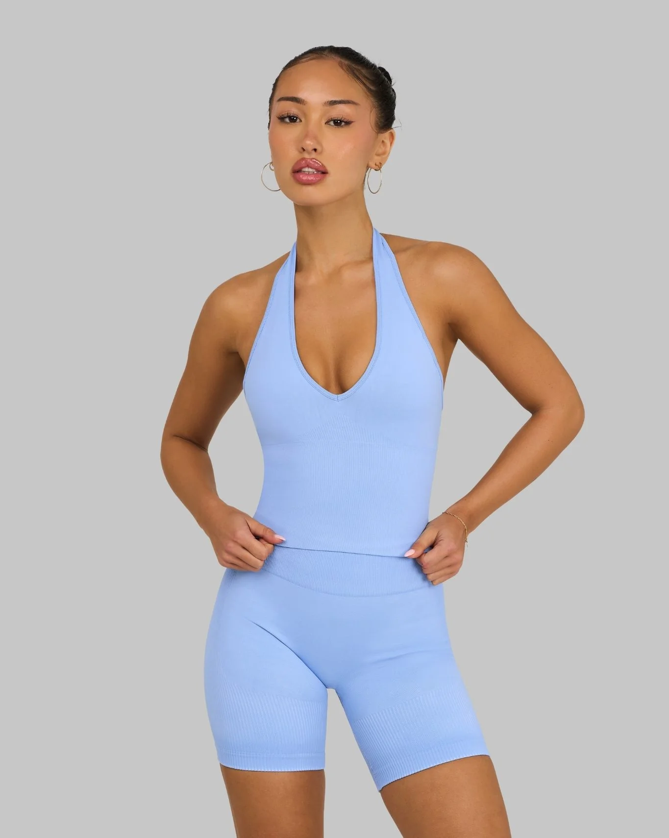 Elevate™ Sculpting Mid Waist Scrunch Shorts | Glacier - Image 5