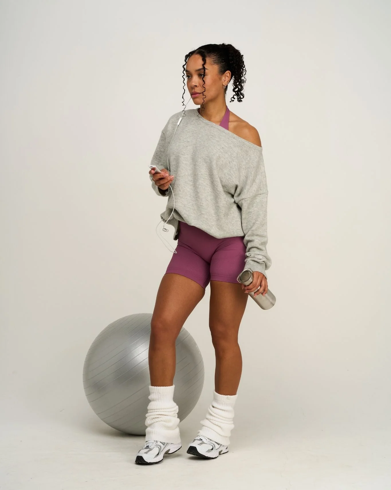 Elevate™ Sculpting Mid Waist Scrunch Shorts | Orchid Mauve - Image 5