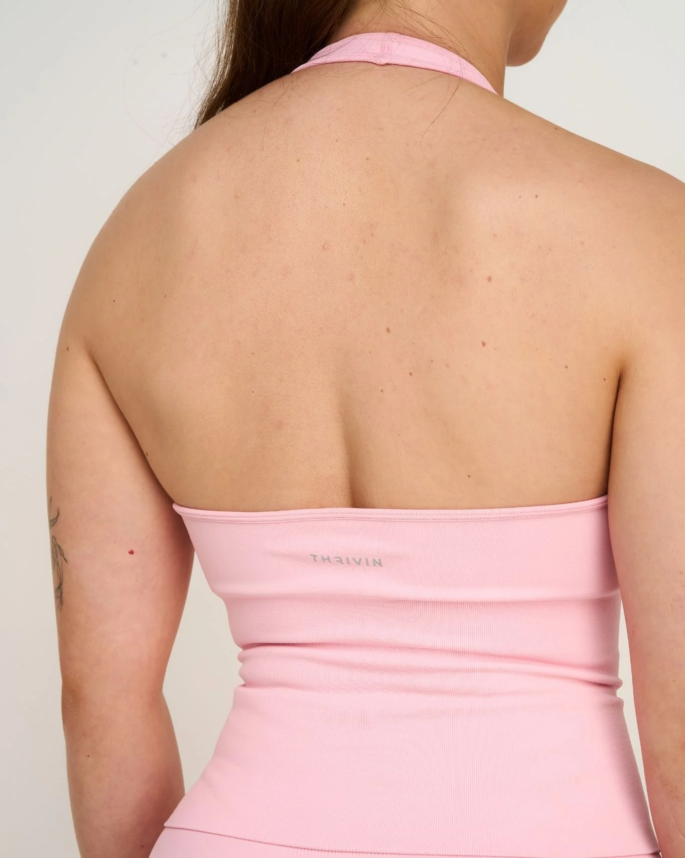 Elevate™ Sculpting Seamless Halterneck Top | Cotton Pink - Image 6
