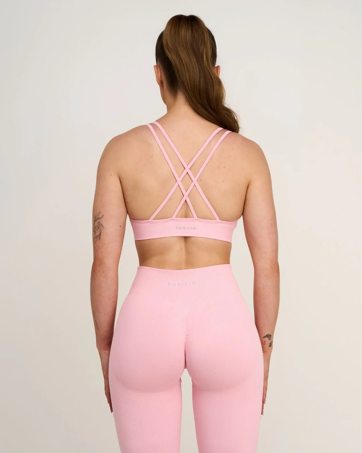 Elevate™ Sculpting Seamless High Apex Bra | Cotton Pink - Image 2