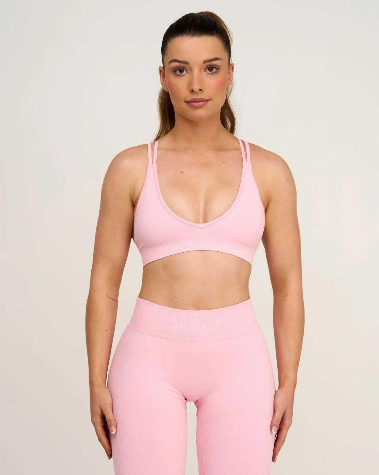 Elevate™ Sculpting Seamless High Apex Bra | Cotton Pink - Image 3