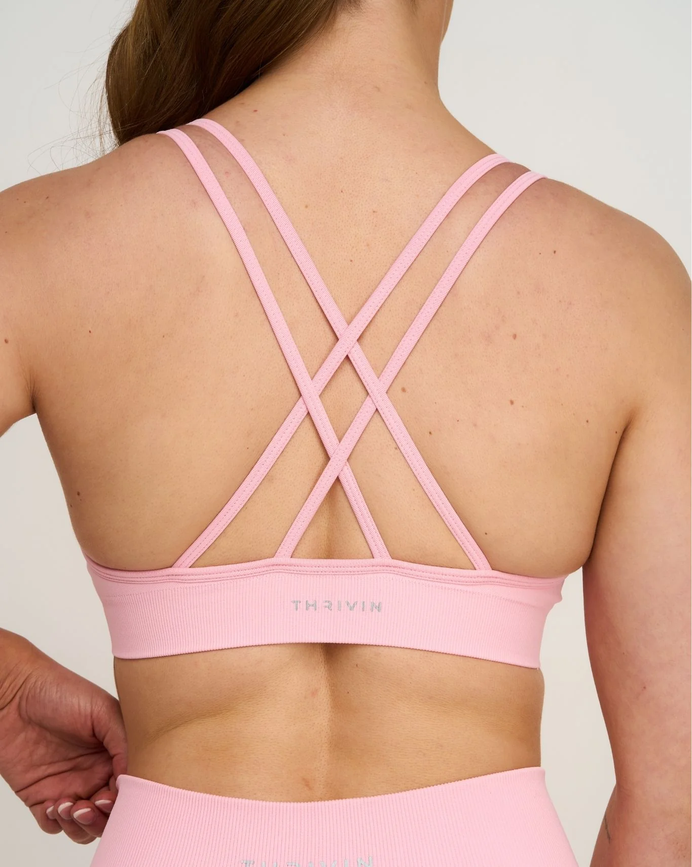 Elevate™ Sculpting Seamless High Apex Bra | Cotton Pink - Image 6