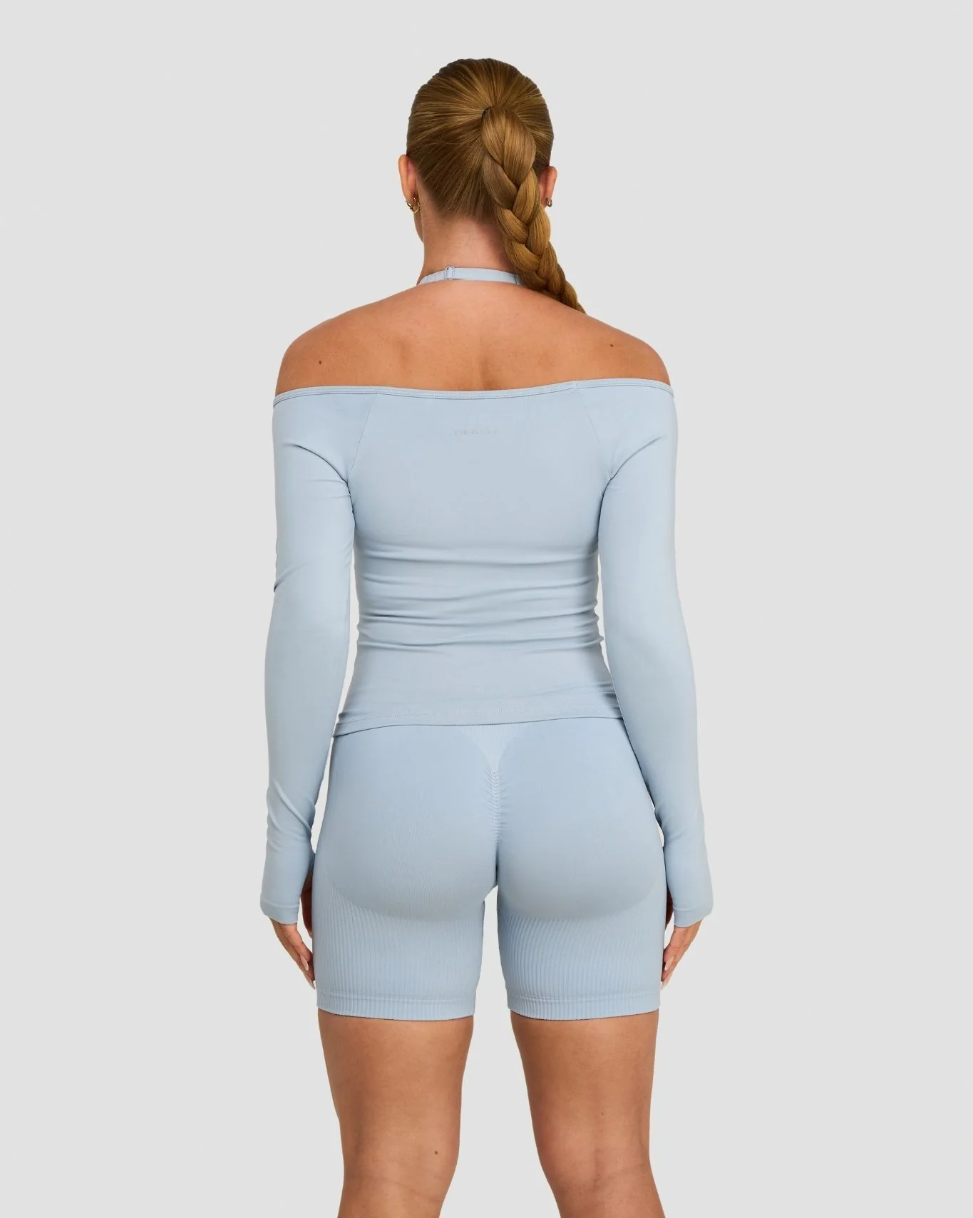Elevate™ Sculpting Seamless V-Neck Top | Blue Haze - Image 3