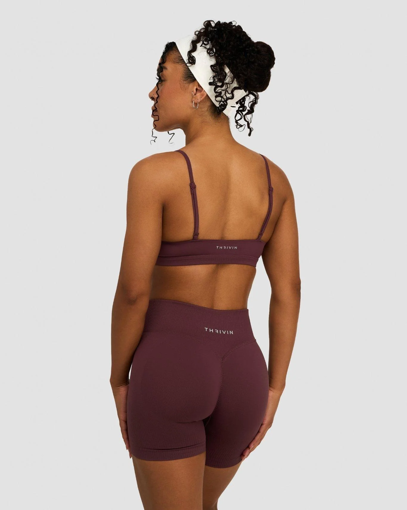 Elevate™ Sculpting Seamless Scoop Neck Bra | Dark Mauve - Image 2