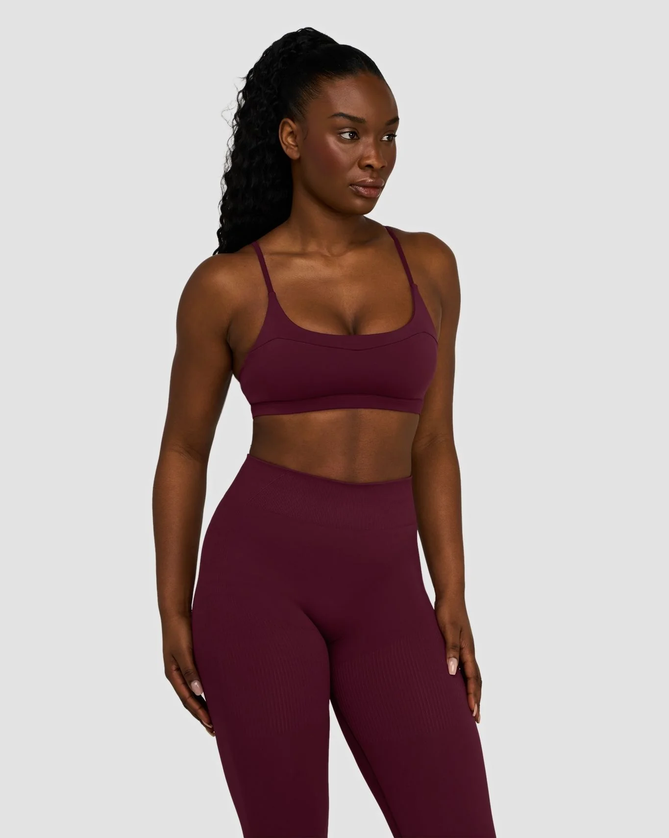 Elevate™ Sculpting Seamless Scoop Neck Bra | Merlot - Image 6
