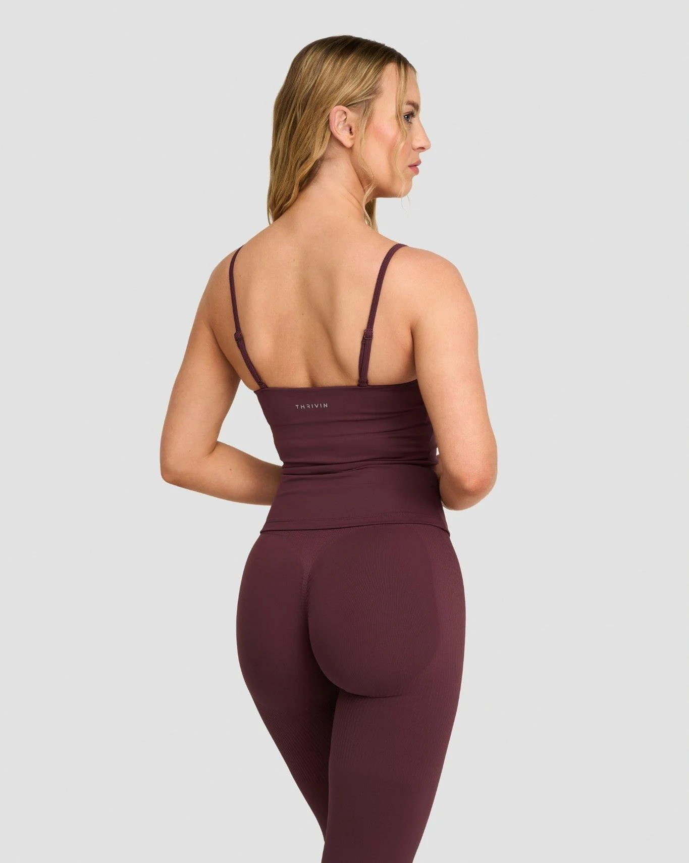 Elevate™ Sculpting Seamless Scoop Neck Cami | Dark Mauve - Image 2