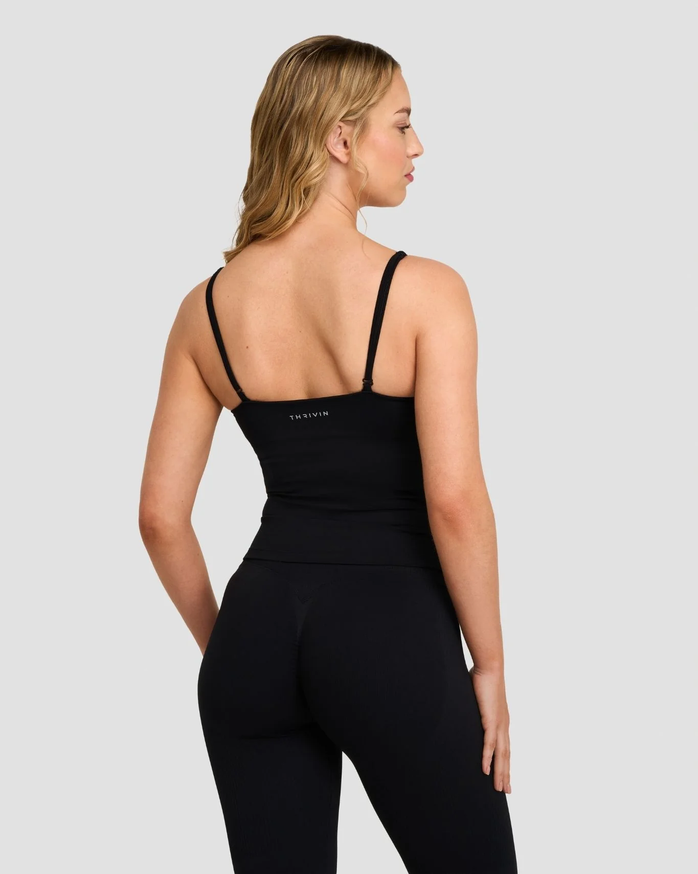 Elevate™ Sculpting Seamless Scoop Neck Cami | Night Black - Image 4